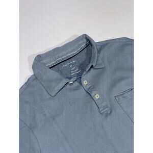 Polo Shirt Size Medium Light Blue Tahari Short Sleeve Collard Golf Tennis Casual